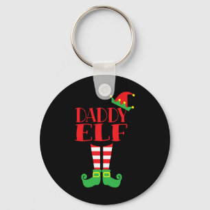 Daddy Elf Weihnachtssaison Vaters Mama Matching Te Schlüsselanhänger