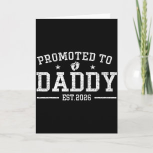 Daddy Est 2026 Daddy To Be Neuer Vater 2026 T-Shir Karte