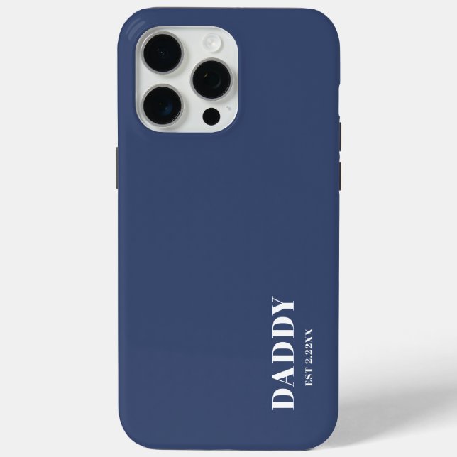 Daddy Est custom  Blue iPhone / iPad case (Rückseite)