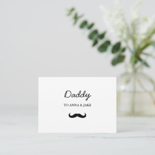 Daddy Flat Mustache Card Vatertagsgeschenk Mitteilungskarte