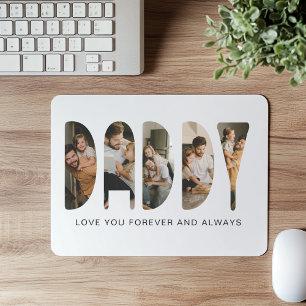 DADDY Foto-Buchstaben Mousepad