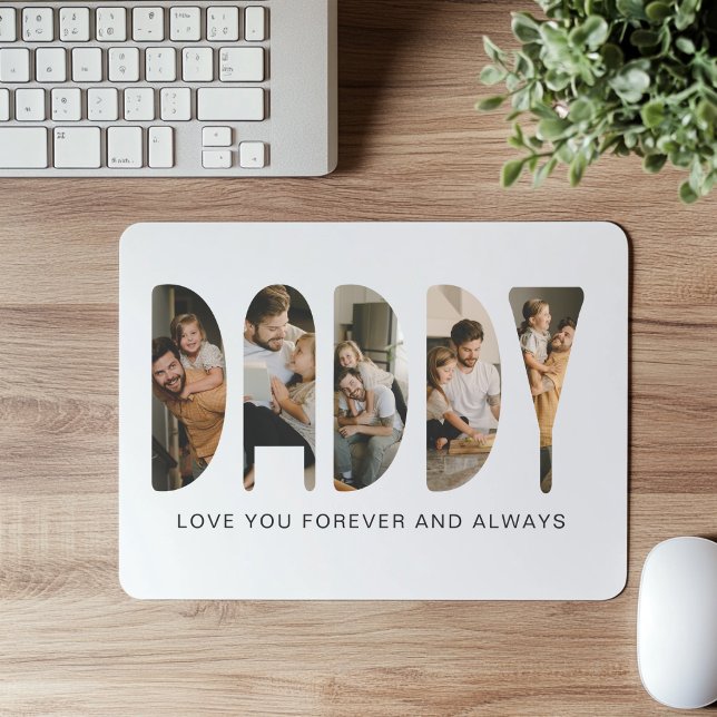 DADDY Foto-Buchstaben Mousepad (Von Creator hochgeladen)
