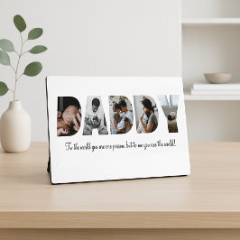 Daddy Foto Collage Plaque für Vatertag Fotoplatte