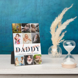 Daddy Foto Collage Typografie Fotoplatte