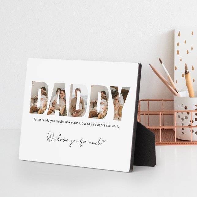 Daddy Foto Collage Vatertag Fotoplatte (Von Creator hochgeladen)