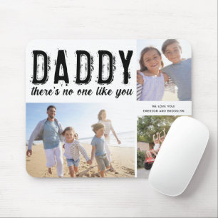 Daddy Foto Collage Vatertag Geschenk Mousepad