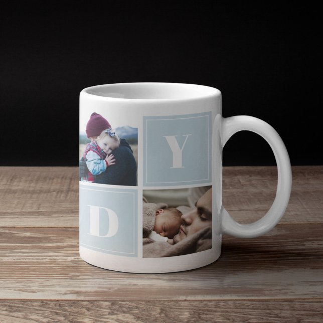 Daddy Foto Collage Vathers Day Kaffeetasse (Von Creator hochgeladen)