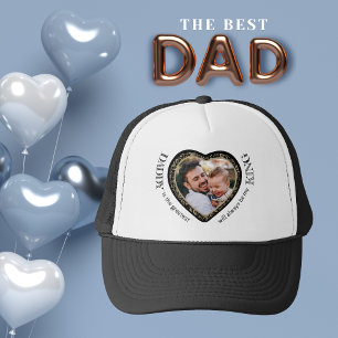 Daddy Foto Heart Shape Trucker Hat Truckerkappe