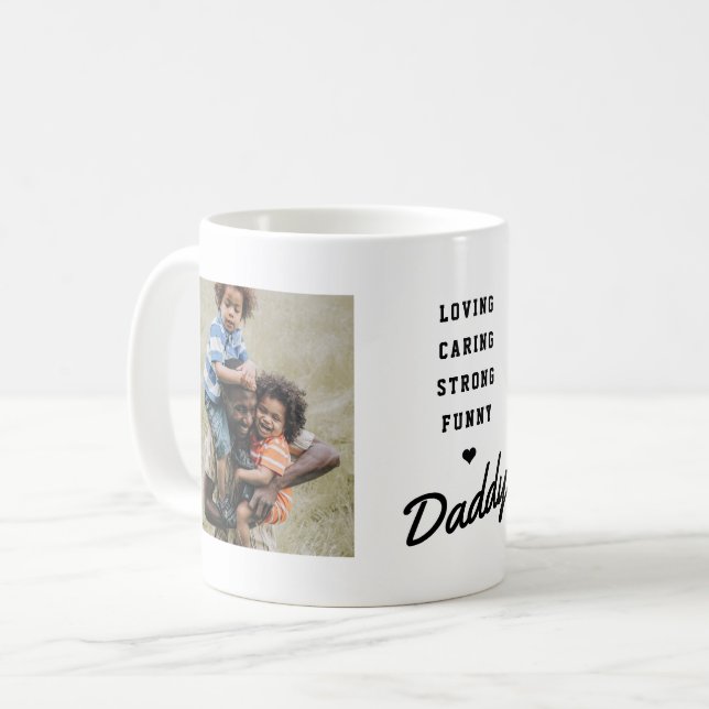 Daddy Foto Vatertag Kaffeetasse (Vorderseite Links)