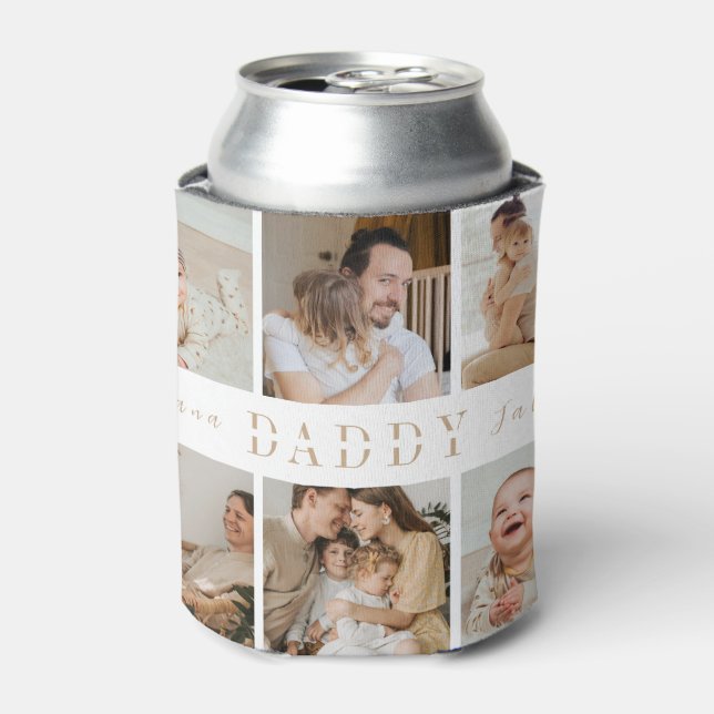 DADDY Fotos Personalisiert Kann Geschenke abkühlen Dosenkühler (Kanne Vorderseite)