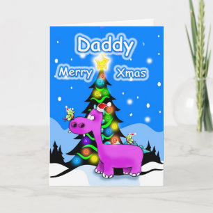 Daddy fröhliche xmas feiertagskarte