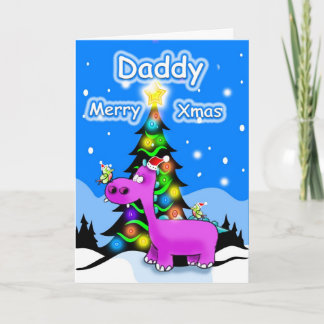 Daddy fröhliche xmas feiertagskarte