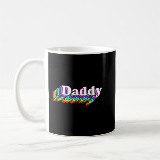 Daddy, Gay Daddy Bear, Retro LGBT Rainbow, LGBTQ P Kaffeetasse