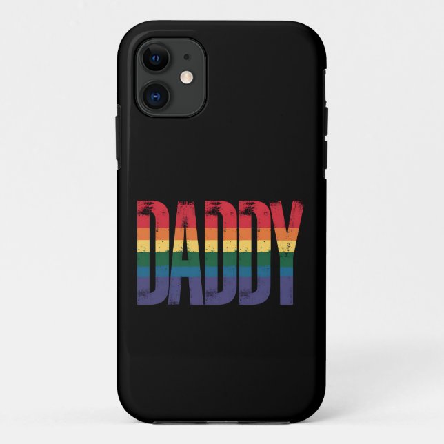 Daddy Gay Pride Monat LGBTQ Vathers Day Rainbow Case-Mate iPhone Hülle (Rückseite)