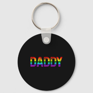 Daddy Gay Pride Month Lgbtq Vathers Day Rainbow Fl Schlüsselanhänger