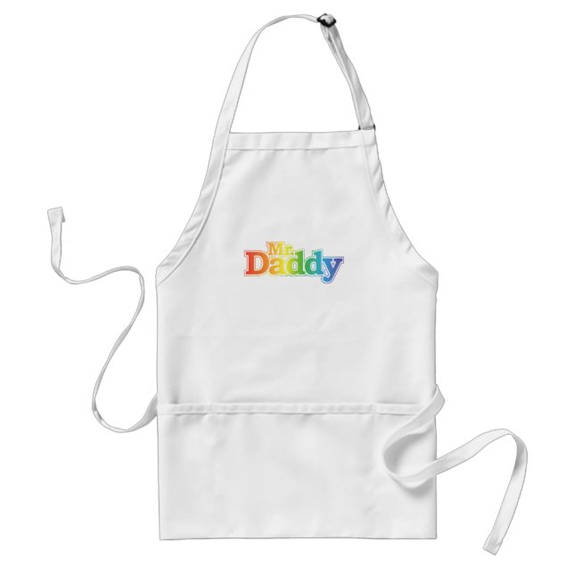 Daddy Gay Pride Schürze (Vorne)