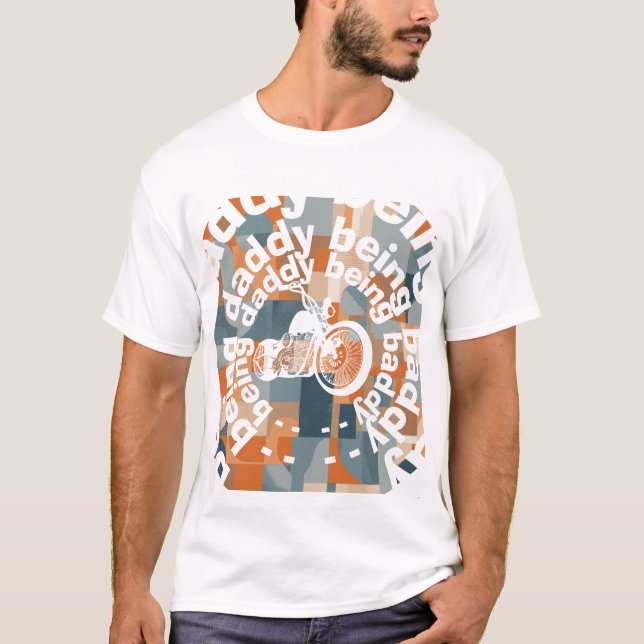 Daddy Geometric, Chopper "Daddy Being Baddy" T-Shirt (Vorderseite)