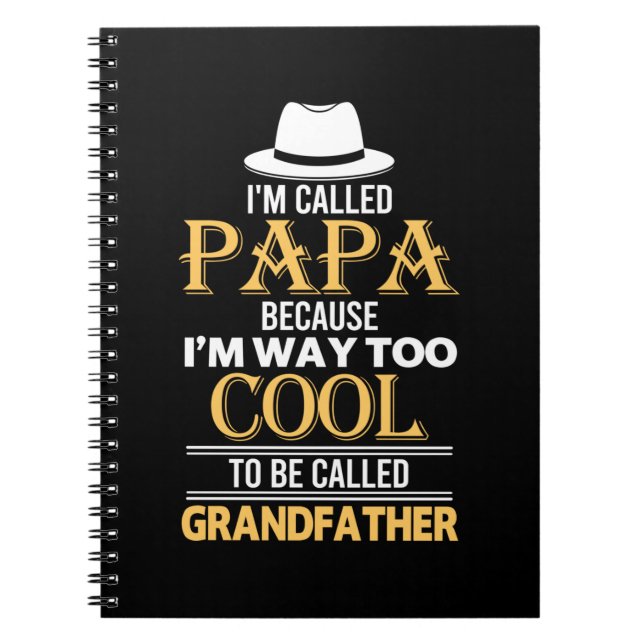 Daddy-Geschenk als Großvater Notizblock (Vorderseite)