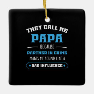 Daddy Geschenk, das sie mich Papa nennen Keramikornament