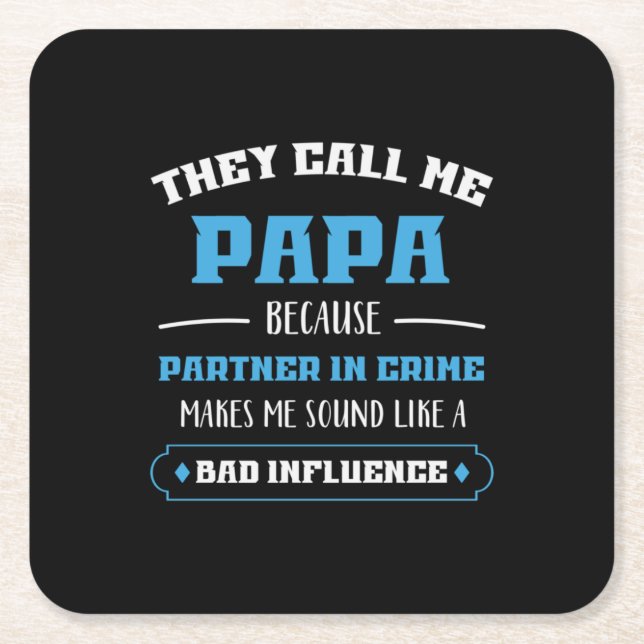 Daddy Geschenk, das sie mich Papa nennen Rechteckiger Pappuntersetzer (Vorderseite)