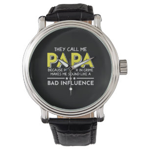 Daddy Geschenk, das sie mich Papas nennen Armbanduhr