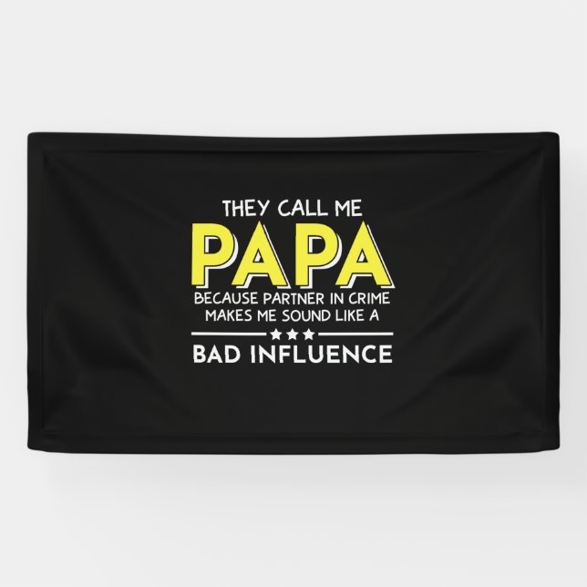 Daddy Geschenk, das sie mich Papas nennen Banner (Horizontal)