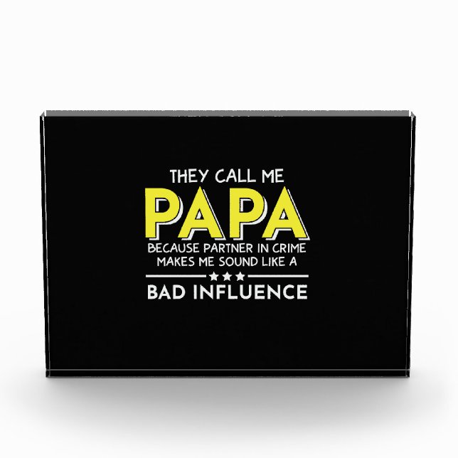Daddy Geschenk, das sie mich Papas nennen Fotoblock (Vorderseite)