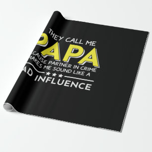 Daddy Geschenk, das sie mich Papas nennen Geschenkpapier