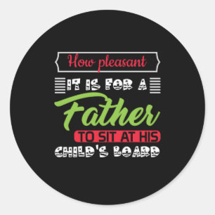 Daddy Geschenk ist es für einen Vater Runder Aufkleber