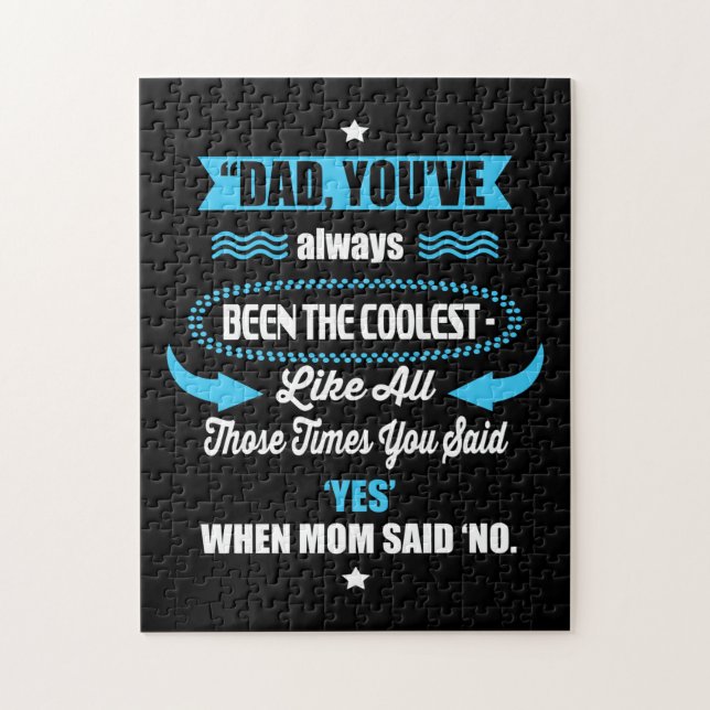 Daddy Geschenke, die du schon immer am Coolsten wa Puzzle (Vertikal)