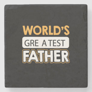 Daddy gibt dem größten Vater der Welt ein Geschenk Steinuntersetzer