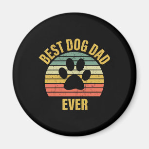 Daddy Gift Best Dog Vater je Magnet
