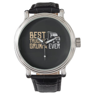 Daddy Gift Best Truckin Grumpa je Armbanduhr