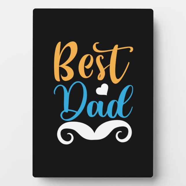 Daddy Gift Best Vater Fotoplatte (Vorderseite)