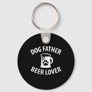 Daddy Gift Dog Father Beer Lover Schlüsselanhänger