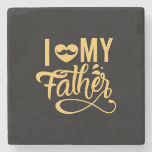 Daddy Gift I Liebe Mein Vater Steinuntersetzer