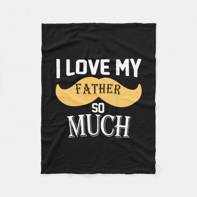 Daddy gift ich meinem Vater so viel Liebe Fleecedecke (Vorderseite)