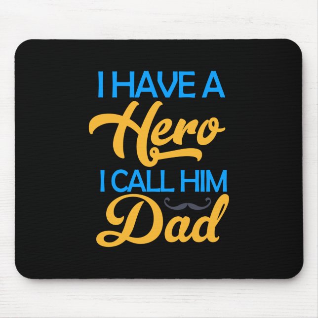 Daddy Gift Ich nenne ihn Vater Mousepad (Vorne)