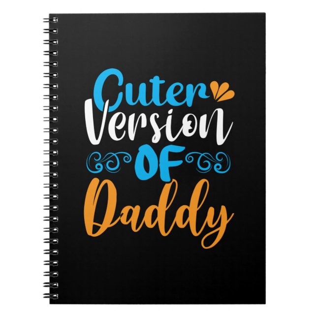 Daddy Gift Niedlichere Version von Daddy Notizblock (Vorderseite)