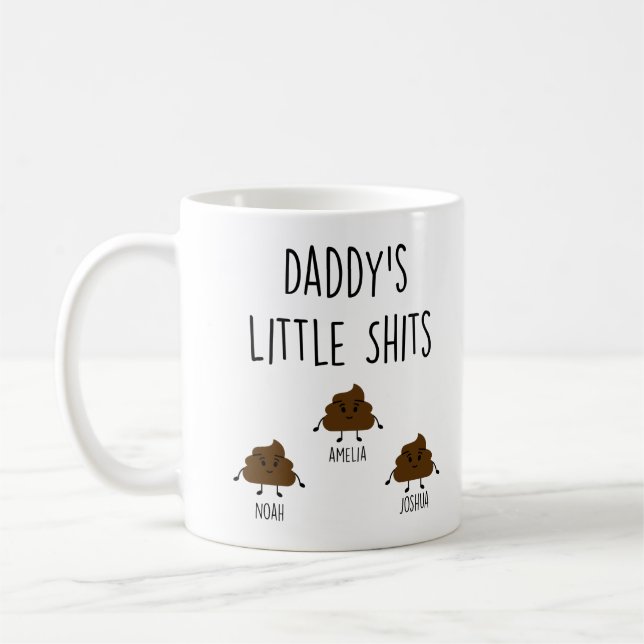 Daddy Gift personalisierte Mugs Daddy's Little *Hi Kaffeetasse (Links)