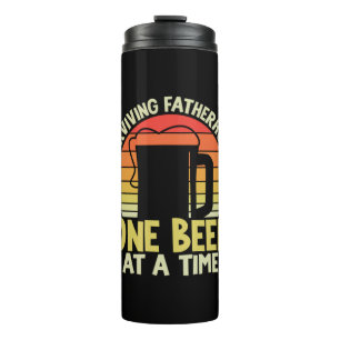 Daddy Gift überleben Vaterschaft ein Bier Thermosbecher