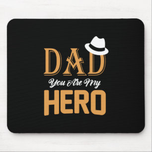 Daddy Gift Vater, du bist mein Held Mousepad