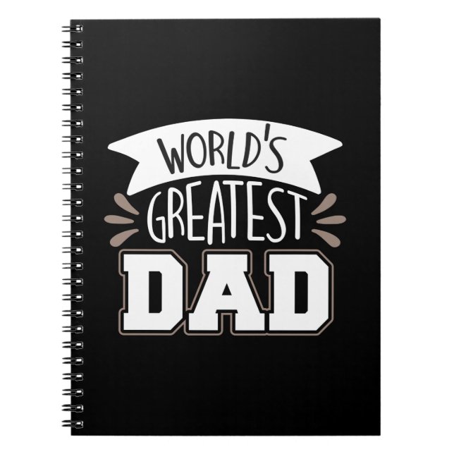 Daddy Gift World's größter Vater Notizblock (Vorderseite)