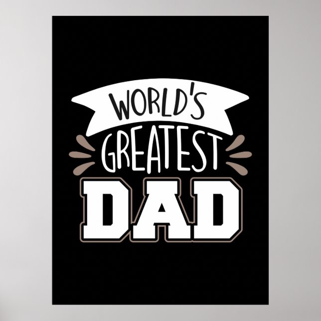 Daddy Gift World's größter Vater Poster (Vorne)