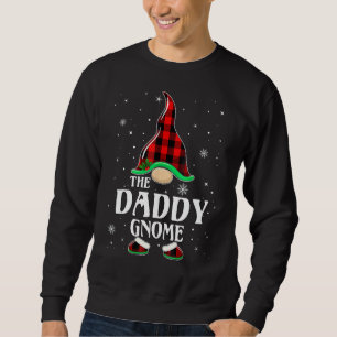 Daddy Gnome Buffalo Kariert Matching Family Christ Sweatshirt