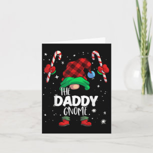 Daddy Gnome Red Buffalo Kariert Matching Family Ch Karte