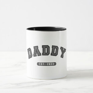 Daddy Grey Leather Est. Gegründete Grafik Tasse