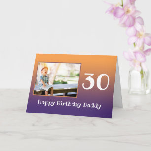 Daddy Happy Geburtstag jedes Jahr Fotovorlage Kind Karte