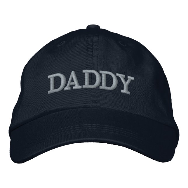 Daddy Hat | Vatertagsgeschenk Bestickte Baseballkappe (Vorderseite)