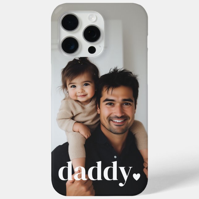Daddy Heart - Foto des Ersten Vaters Case-Mate iPhone Hülle (Rückseite)